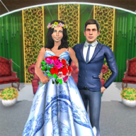 幸福的婚禮家庭夢想3D